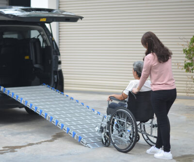 Rollable aluminium ramp 7