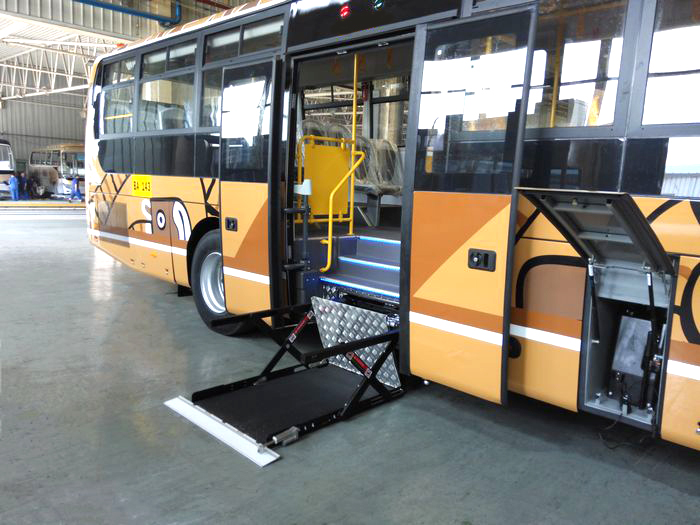 Wheelchair Lift in bus step 4